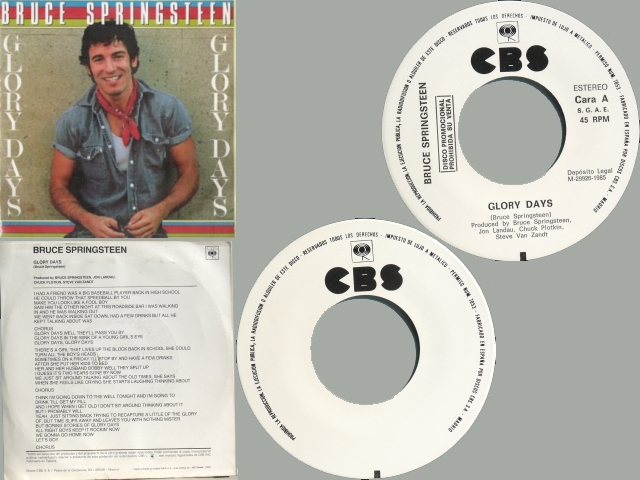 Bruce Springsteen - GLORY DAYS (ONE SIDED)
